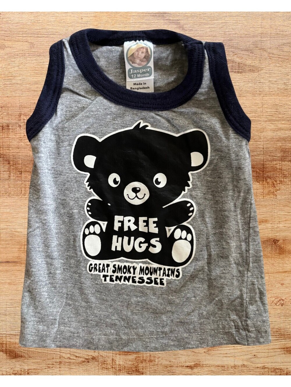 Great Smoky Mountains Tennessee Black Bear Tank Top Baby 12M
